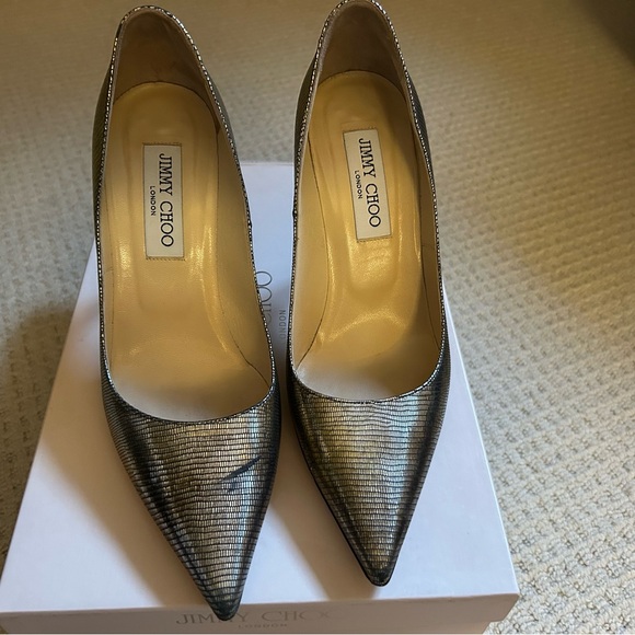 Jimmy Choo Abel Antique Silver Pump - Picture 5 of 10
